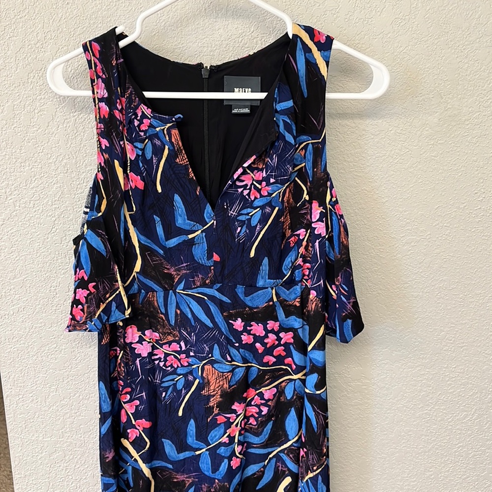 Anthropologie Cold Shoulders Floral Dress | Maeve